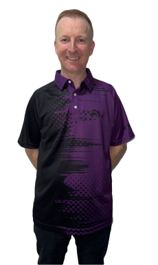 Limited Edition Polo Shirt - Black-Purple