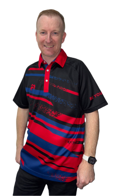 Limited Edition Polo Shirt - Black-Royal-Red